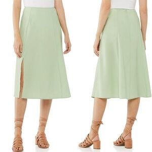 NWT SCOOP Sage Green Midi Skirt